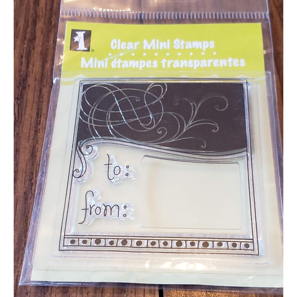 New Clear Mini To From Dimensions Crafts Calligraphy Stamp - Picture 1 of 4